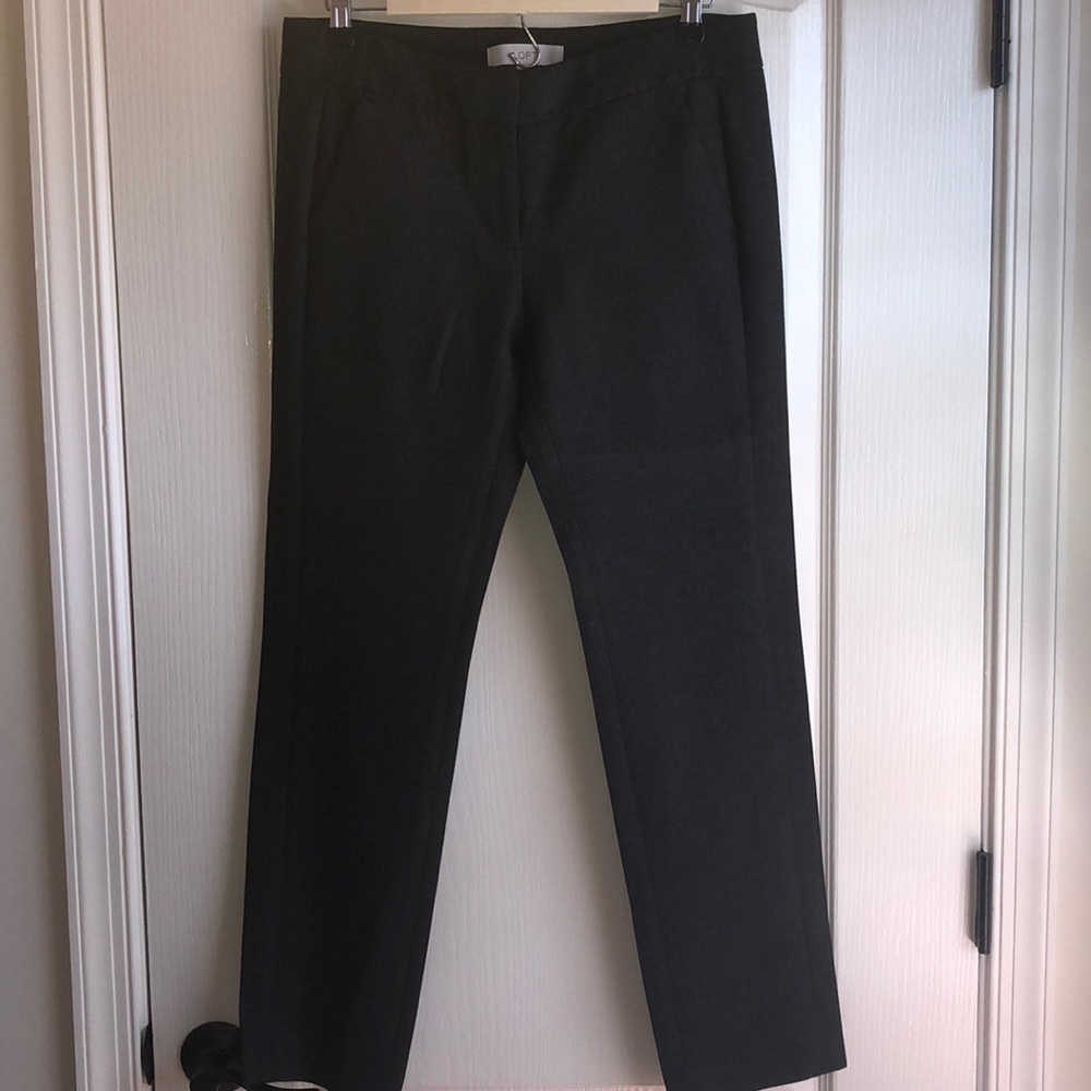 Charcoal Loft Marisa size 4 pants